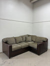 Vanguard Leather and Tweed Sectional
