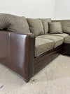 Vanguard Leather and Tweed Sectional