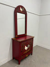 Painted Cabinet & Mirror