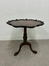 Mahogany Pedestal Accent Table