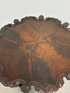 Mahogany Pedestal Accent Table