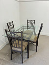 Metal & Glass Dining Set