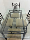 Metal & Glass Dining Set