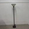 3-Way Stain Glass Torchiere Floor Lamp