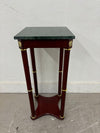 Wood & Marble Accent Table