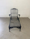 Metal Chaise Lounge with Grapevine Design