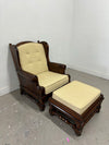 Ethan Allen Chair & Ottoman