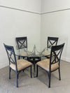Metal & Glass Dining Set