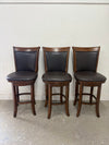 Set of 3 Swivel Bar Chairs