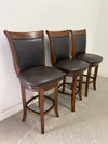 Set of 3 Swivel Bar Chairs