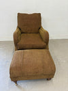 Fairfield Tweed Chair and Ottoman
