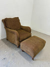 Fairfield Tweed Chair and Ottoman