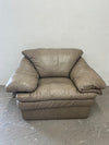 Leather "Pillow-Top" Accent Chair