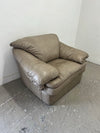 Leather "Pillow-Top" Accent Chair