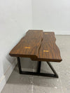 Wavy Edge 2 Tiered Coffee Table