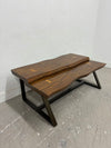 Wavy Edge 2 Tiered Coffee Table