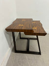 Wavy Edge 2 Tiered End Table