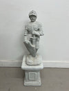 Knight Statue on Pedestal