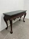Ornate Marble Top Console Table