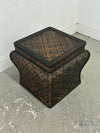Wicker End Table with Storage