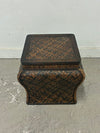 Wicker End Table with Storage