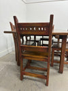 Handmade Knotty Pine Dining Set