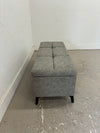 Faux Leather Storage Bench