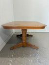Red Oak Dining Table with 2 Leaves