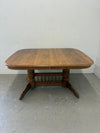 Red Oak Dining Table with 2 Leaves