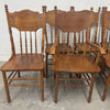Set of 8 Solid Oak Dining Chairs