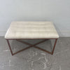 Faux Leather Tufted Bench
