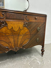 Vintage Art Deco Dresser with Mirror