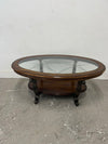 Mahogany and Glass Coffee Table