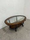 Mahogany and Glass Coffee Table