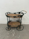 Wicker and Grapevine Bar Cart