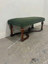 Boucle Fabric Bench