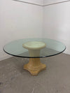 Round Glass Top Dining Table