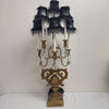 6-Arm Bronze Candelabra Lamp