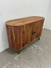 Ribbed Acacia Cabinet