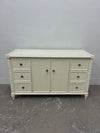 Woven Rattan Media Cabinet