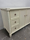 Woven Rattan Media Cabinet