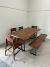 Walnut Live Edge Dining Set