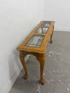 Oak & Glass Sofa Table