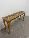 Oak & Glass Sofa Table