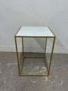 Faux Marble Accent Table