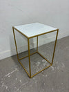 Faux Marble Accent Table