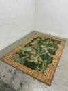 Floral Leaves 100% Wool Pile Rug