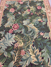 Floral Leaves 100% Wool Pile Rug
