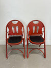 Louis Rastetter & Sons Solid Kumfort Folding Chairs