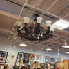 Scrolled Iron 10 Light Chandelier